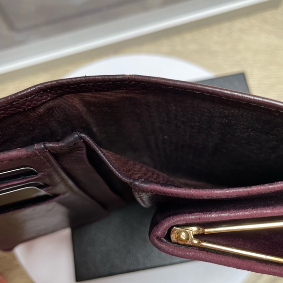 Authentic Chanel Burgundy Leather Wallet - Picture 9 of 12